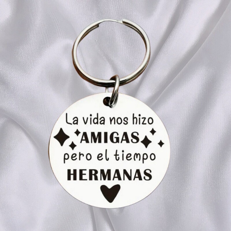 stainless steel keychain best friend keychain best gift, friendship birthday gift