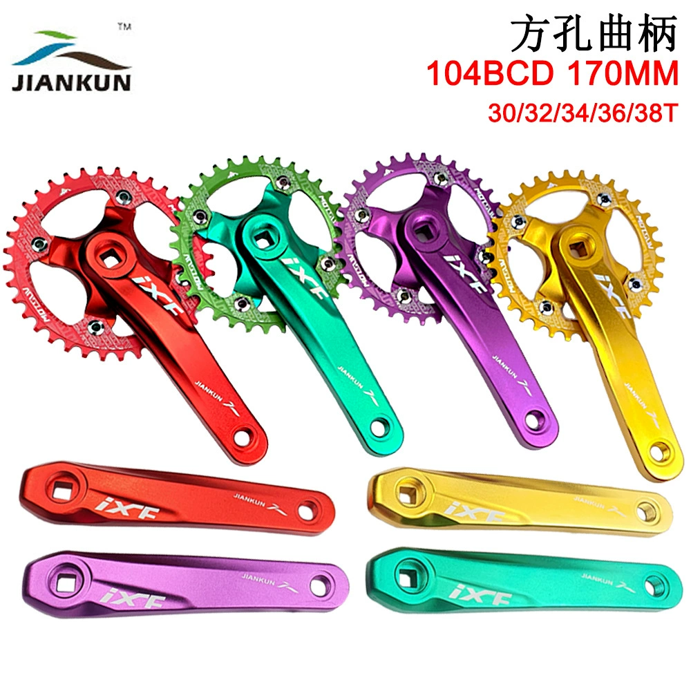 IXF горный велосипед квадратное отверстие кривошип зубной диск 30T 32T 34 36T 170mm104BCD оптом