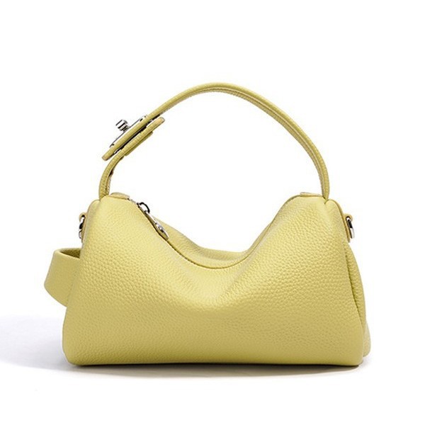 Genuine Leather Cheese Bag Korean Style Soft Leather Large Capacity Bag 2025 New Style Bag Women's Bag Shoulder Bag Crossbody Bag