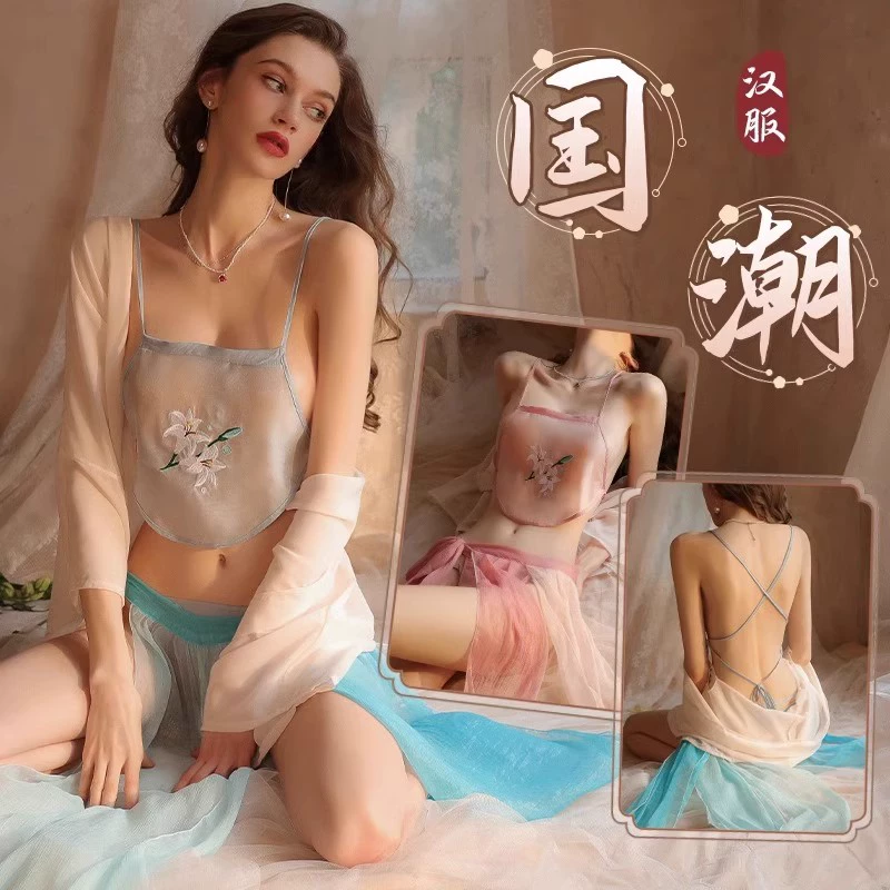 Униформа для взрослых сексуальное белье seducts her husband's passionate style, элитные трендовые древние пижамы QQNY демонстрируя большие груди