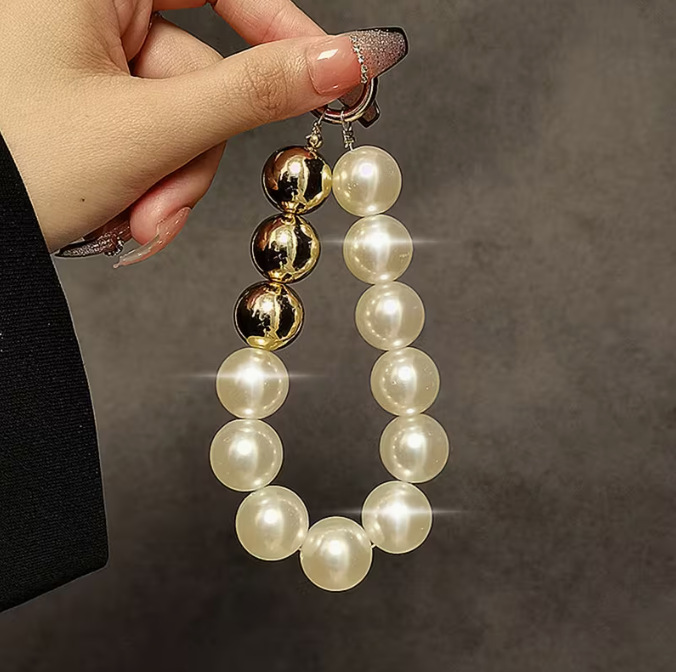Pearl Phone Chain Pendant, Light Luxury Style Handbag Chain, Women's Fashion Accessory, Keychain, Bag Charm