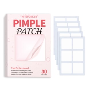 Cross-Border Exclusive Supply of Transparent Acne Patches to Cover Acne Marks, Invisible and Breathable 30Pcs in Stock