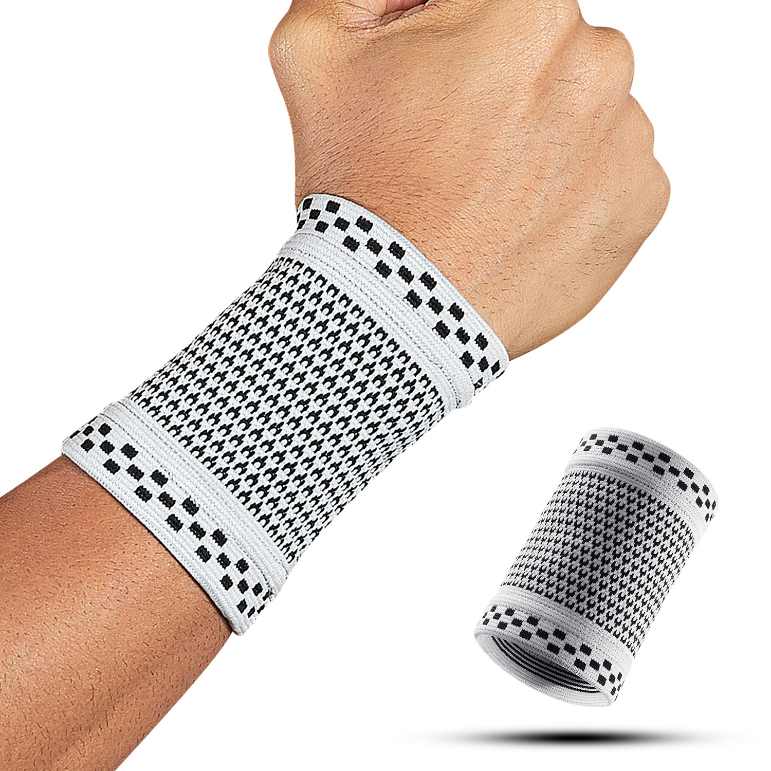 Protector de muñeca deportivo, vaina del tendón, absorción de sudor, levantamiento de pesas, fitness, tejido, protección de muñeca, anti-esguince, protección transpirable de alta presión elástica