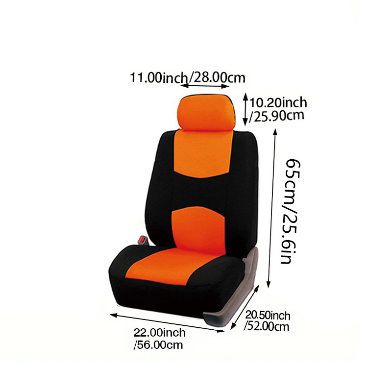 Cross-Border Hot-Selling Mexican, European, and American Foreign Trade Universal Car Seat Cover Set, 9-Piece Flat Set, All-Season Universal Seat Cushion Cover