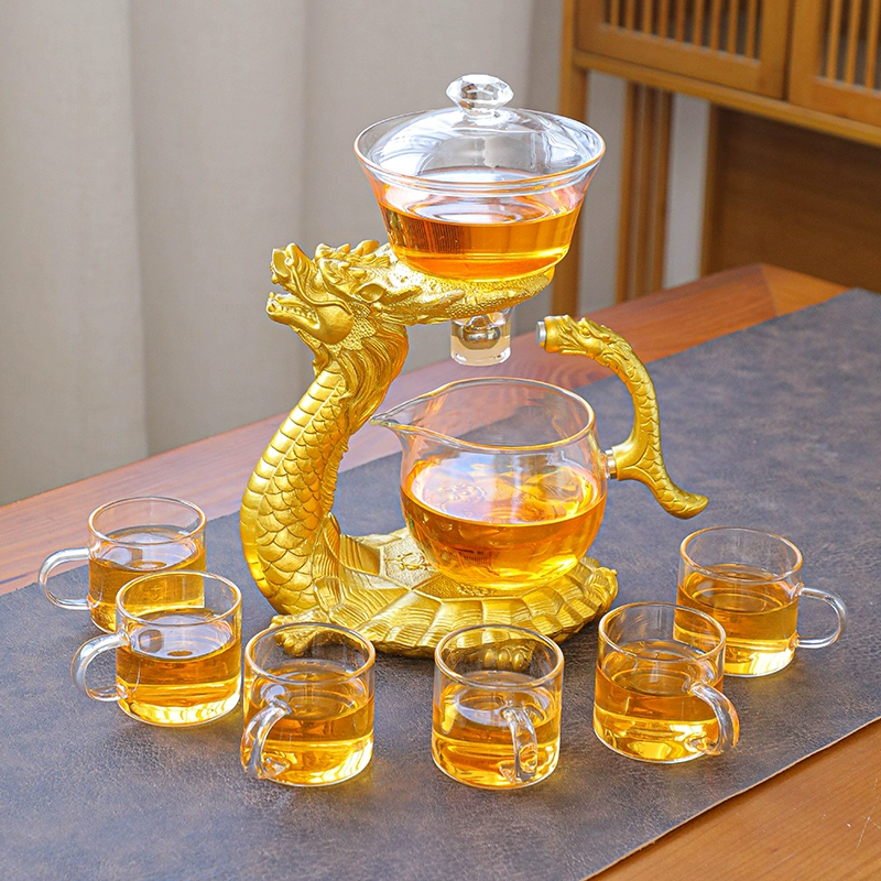 Creative glass automatic tea set for home use, tea cup, fully automatic