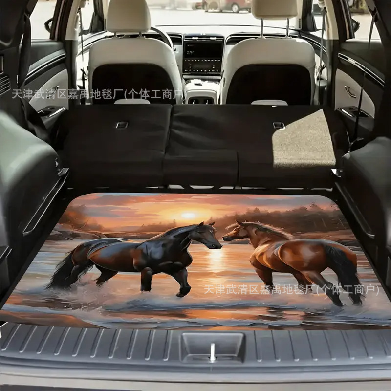 Cross-Border Nordic Pickup Truck Trunk Mat, Water-Absorbent and Easy-Care Car Mat, Amazon Temu Drop-Shipping Dust-Proof Mat