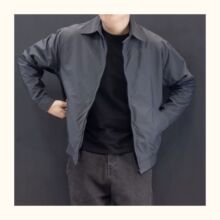 男士休闲外套夹克春秋季新款薄款宽松痞帅短款风衣运动上衣春装男