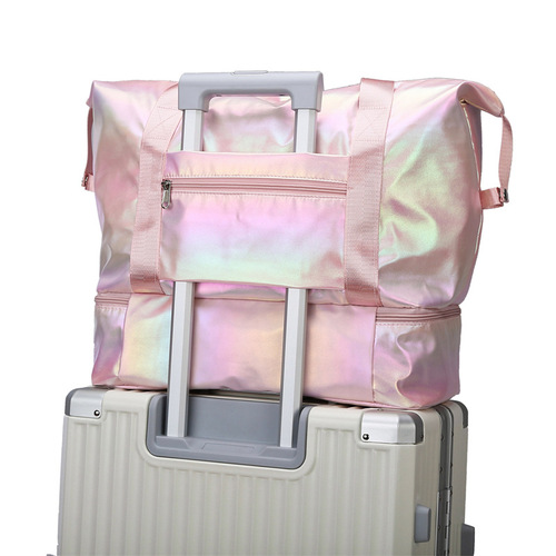 Travel bag women's large capacity portable lightweight waterproof internet celebrity luggage bag short-distance travel maternity bag storage bag