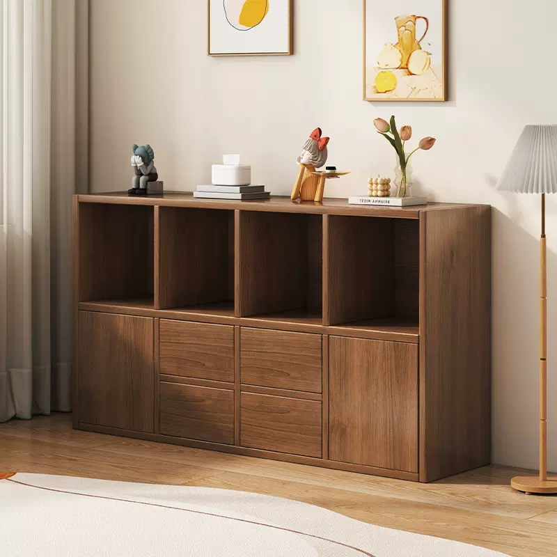 书架落地置物架收纳储物柜子简易家用客厅卧室靠墙学生格子柜矮柜