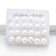 accessories artificial pearl ear studs 12 pairs earrings���