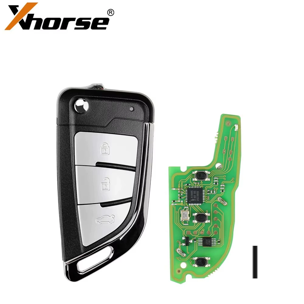 Xhorse XSKFF1EN Пульт дистанционного управления с 3 ключами Автомобильный ключ Зарубежная версия