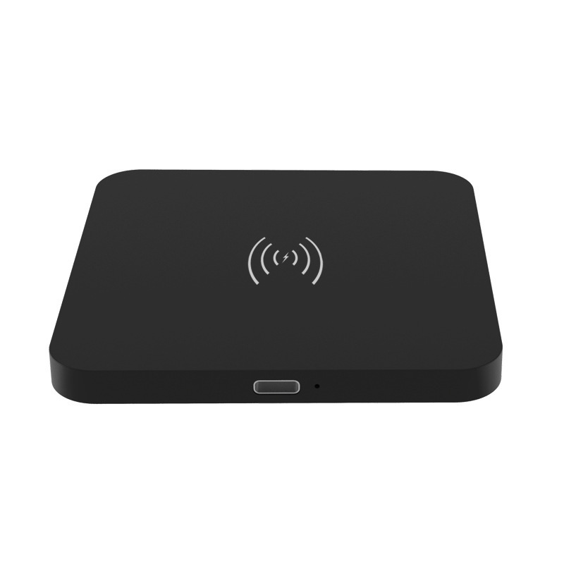Gift running plastic ultra-thin square wireless charger 10W fast charging desktop square wireless charger