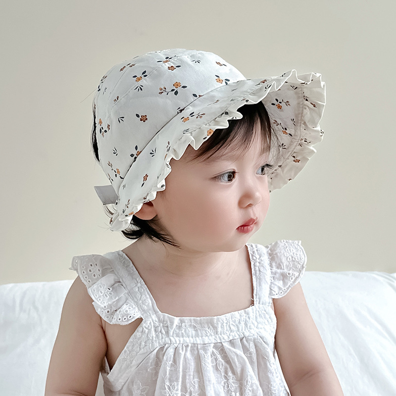Sombreros de bordes de bordes de flores grandes sombreros para bebés sombreros de verano para bebés sombreros de sombreros de sombreros de sol para niños sombreros de verano