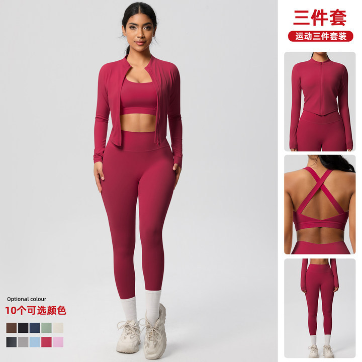 European and American Cloud Sense Tight Yoga Vest Jacket Shockproof Beautiful Back Sports Bra Pilates Running Outdoor Yoga Clothes