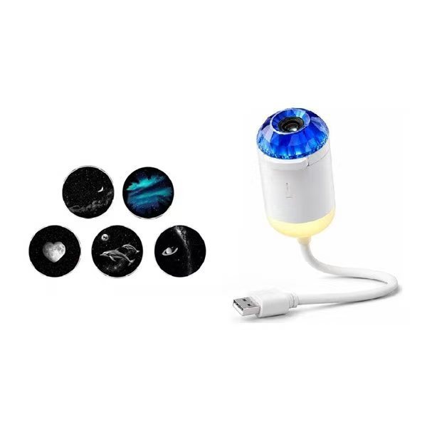 Una explosión transfronteriza de proyección de estrellas USB lámpara interior de automóvil dormitorio lámpara de noche romántica lámpara de atmósfera galáctica