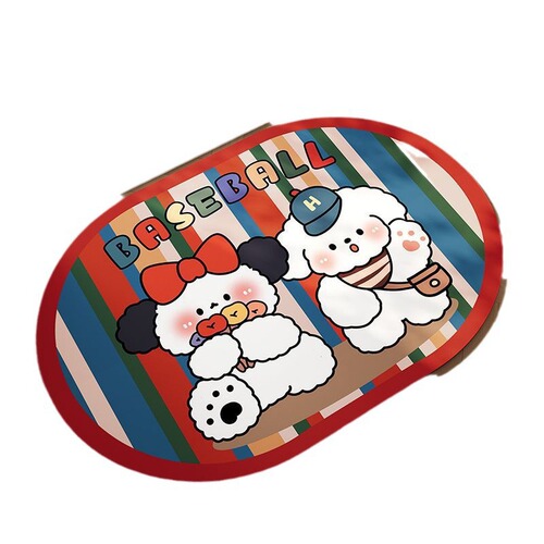 Cartoon-style bathroom non-slip mat, soft diatomaceous earth floor mat, absorbent door mat for toilets and shower areas, quick-drying foot pad