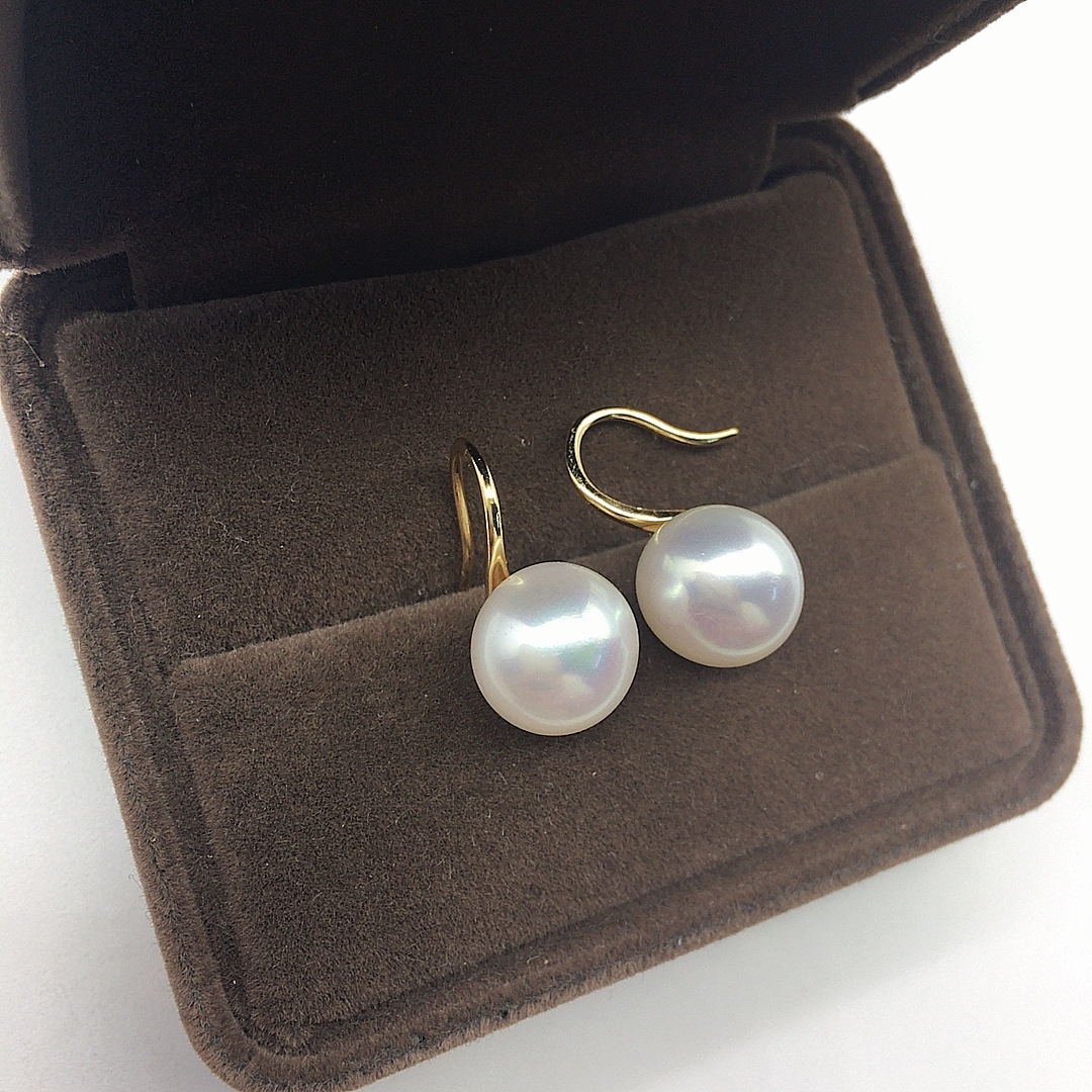 23g Weight 925 Sterling Silver Ear Needle Material Ear hook Classification 1 Pair Quantity Daily Occasion Freshwater Pearl Material Geometric Pattern Women's Gender Simple Style Style 1 Pair Freshwater Pearl Freshwater Pearl Earrings Geometric Ear Hook 10