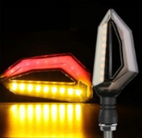 Motocicleta señal de giro coche eléctrico LED luz de dirección 12V luz de giro universal luz de señal n. ° 9 accesorios modificados