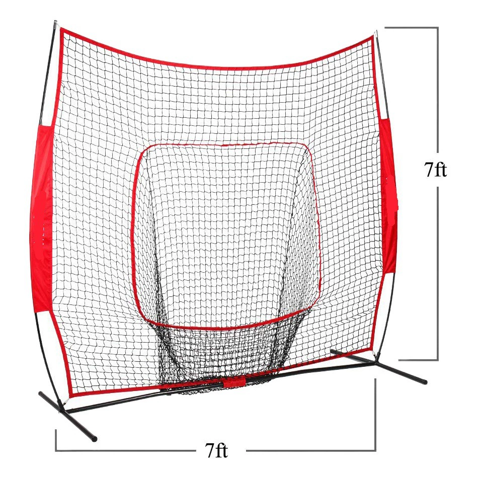 Бейсбольная сетка 7x7 для тренировок в помещении и на улице, сетка для отработки ударов в бейсбол и софтбол, спортивный тренд