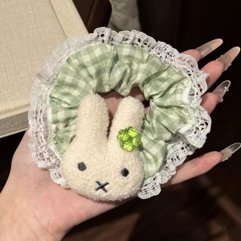 儿童可爱猫咪大肠发圈甜美女童兔子发圈不伤发头绳高弹力皮筋发饰|undefined
