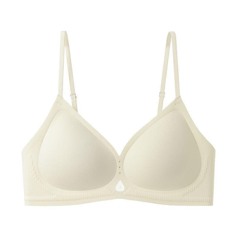 GD18 ropa interior de soporte suave francesa damas sin marcas sin anillo de acero sujetador recopilación anti-caída sujetador de copa fija