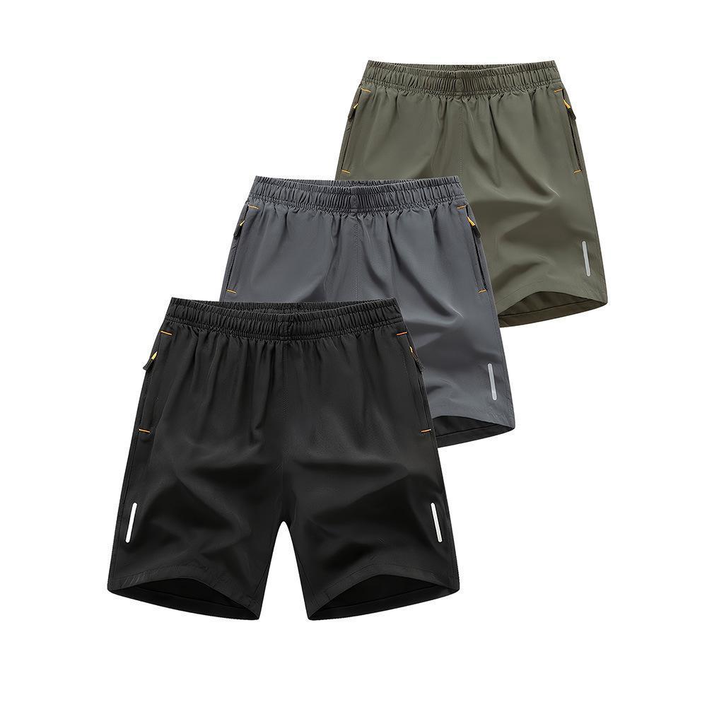 Men's Quick-Dry Athletic Shorts 3-Pack - Solid Color Workout Running Shorts With Drawstring Waist Breathable Lightweight Construction_voghion.com