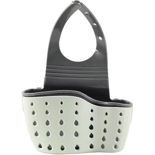Sink Drain Hanging Basket Kitchen Adjustable Rubber Creative Hollow Washing Sponge Sink Storage Rack Storage Hanging Bag