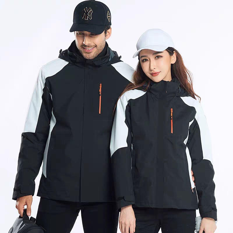 Outdoor Trendy Brand Jacket Two-Piece Set for Men and Women Three-In-One Detachable Jacket Autumn and Winter Windproof Thickened and Warm