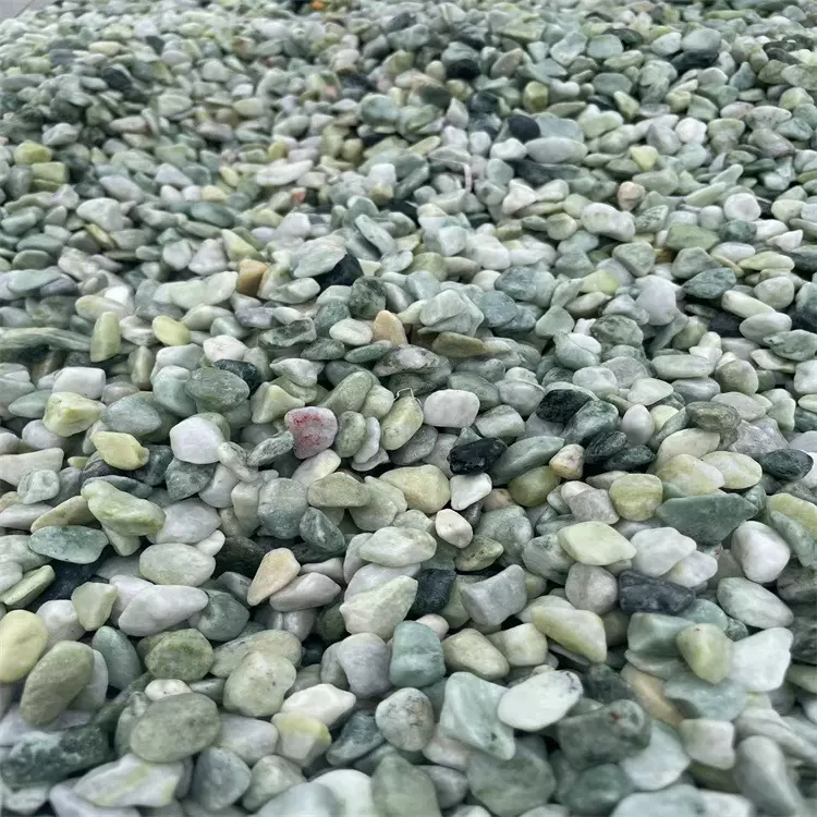 水磨石子景观砾石水洗石枯山水庭院花园造景碎洗米石造景石沙石