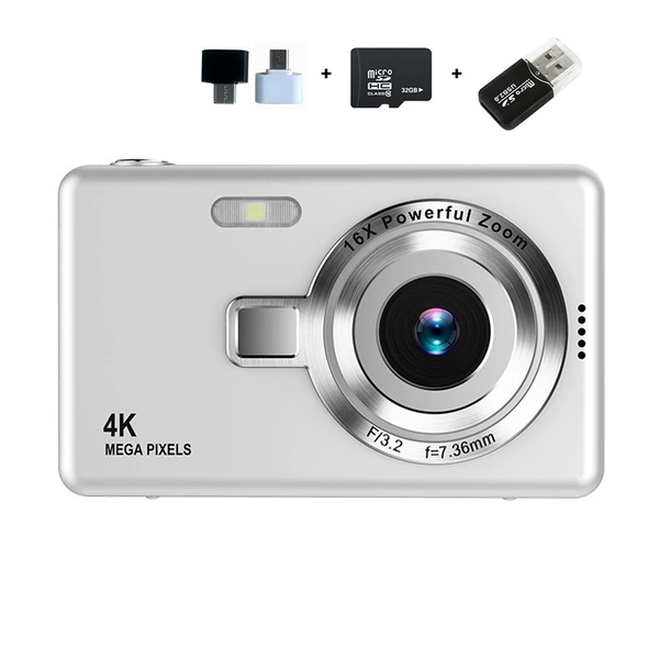 Silver + 32G memory card + USB card reader + Android Huawei OTG adapter