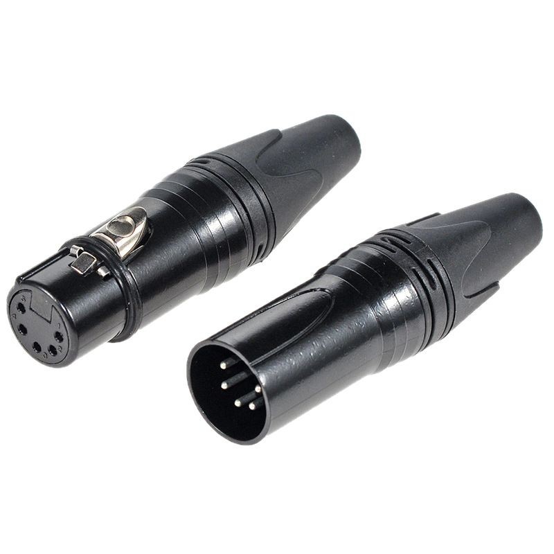 Cabeza de cañón de audio HF enchufe de alimentación iluminación de escenario pantalla micrófono XLR equilibrio image 6