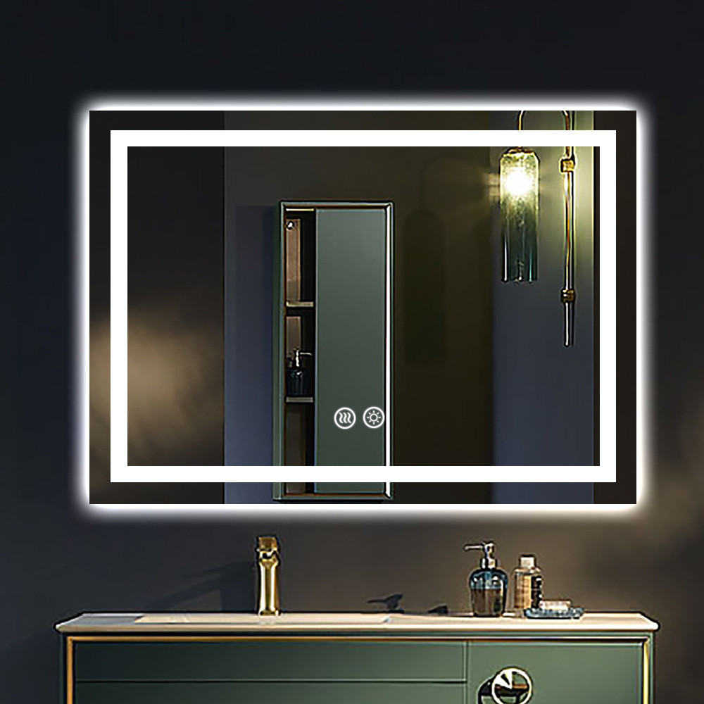 Smart Mirror Led Bathroom Mirror Anti-Fog Mirror Bathroom Magic Mirror Hanging Mirror Smart Mirror Light-Emitting Mirror Vanity Mirror
