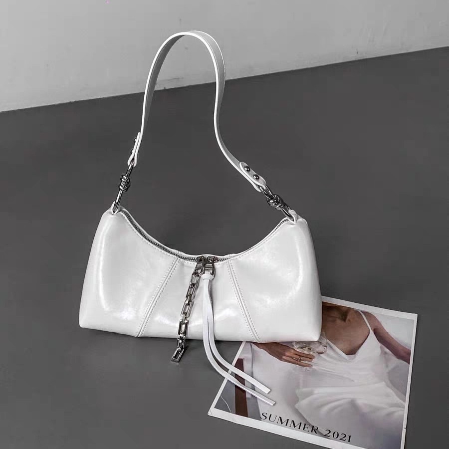 French Niche Design Women's Bag 2025 New Fashion Baguette Underarm Bag Textured Versatile Shoulder Bag - Thumbnail 3