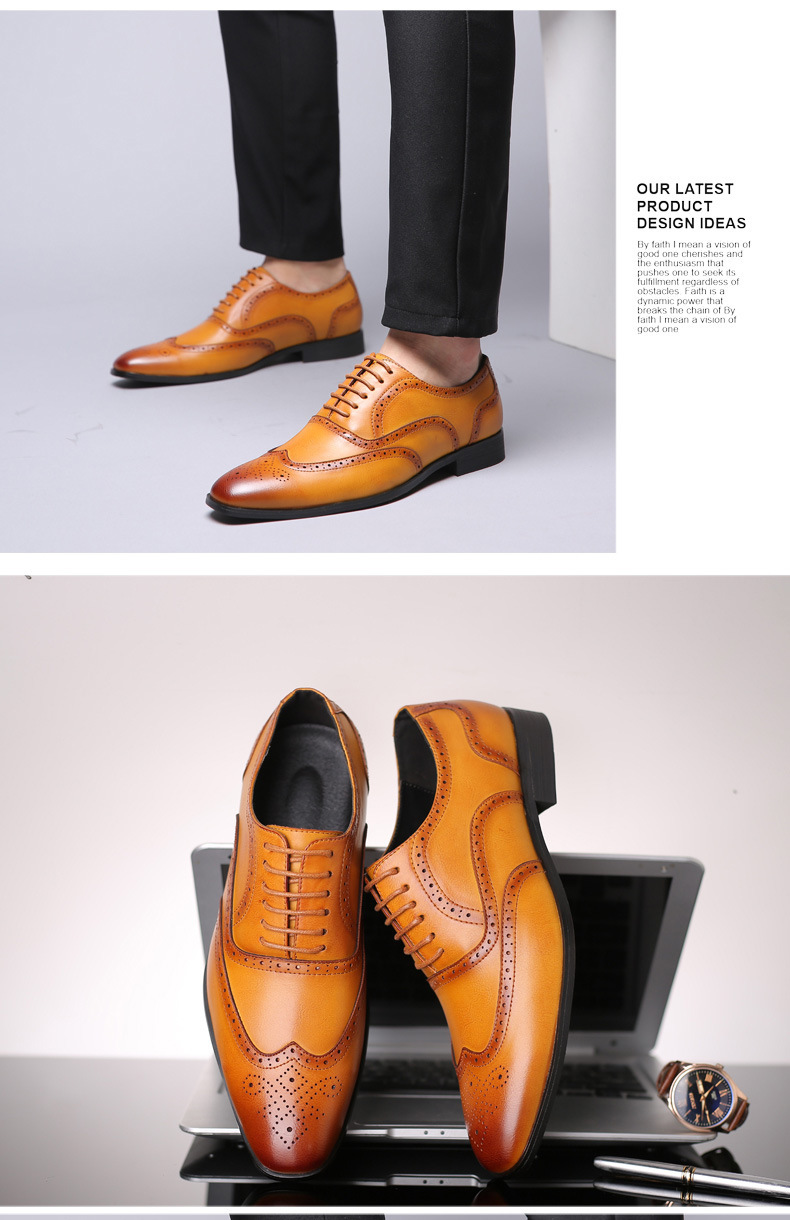Factory direct supply spring new formal casual men's shoes Oxford Business Men's shoes cross-border for a generation of hair_vogvips.com