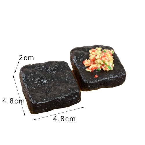 Simulation food stinky tofu model interesting simulation garlic scallion chili stinky tofu Changsha snack street food display
