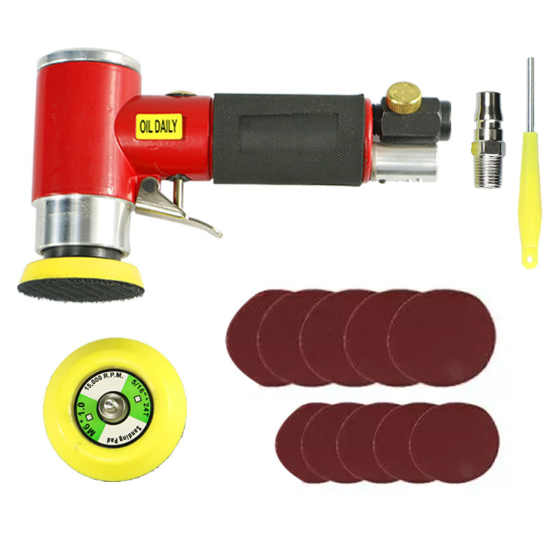 Máquina pulidora neumática de 2 pulgadas de 3 pulgadas máquina de papel de lija máquina de pulir máquina de encerado de coche pequeña máquina de pulir fábrica oferta especial directa