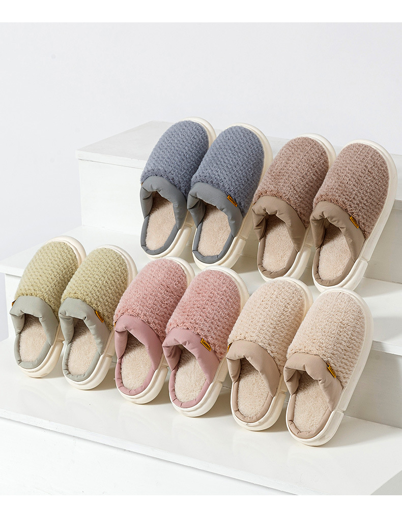 Mules d'intérieur pour femmes, chaussures plates, légères, lavables, antidérapantes, semelles en caoutchouc, confortables, en mousse à mémoire de forme, pantoufles en coton_voghion.com