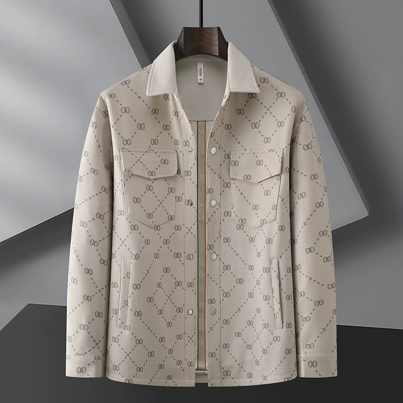 Men's spring jacket for leisure, trend of season, plus size, oversize
