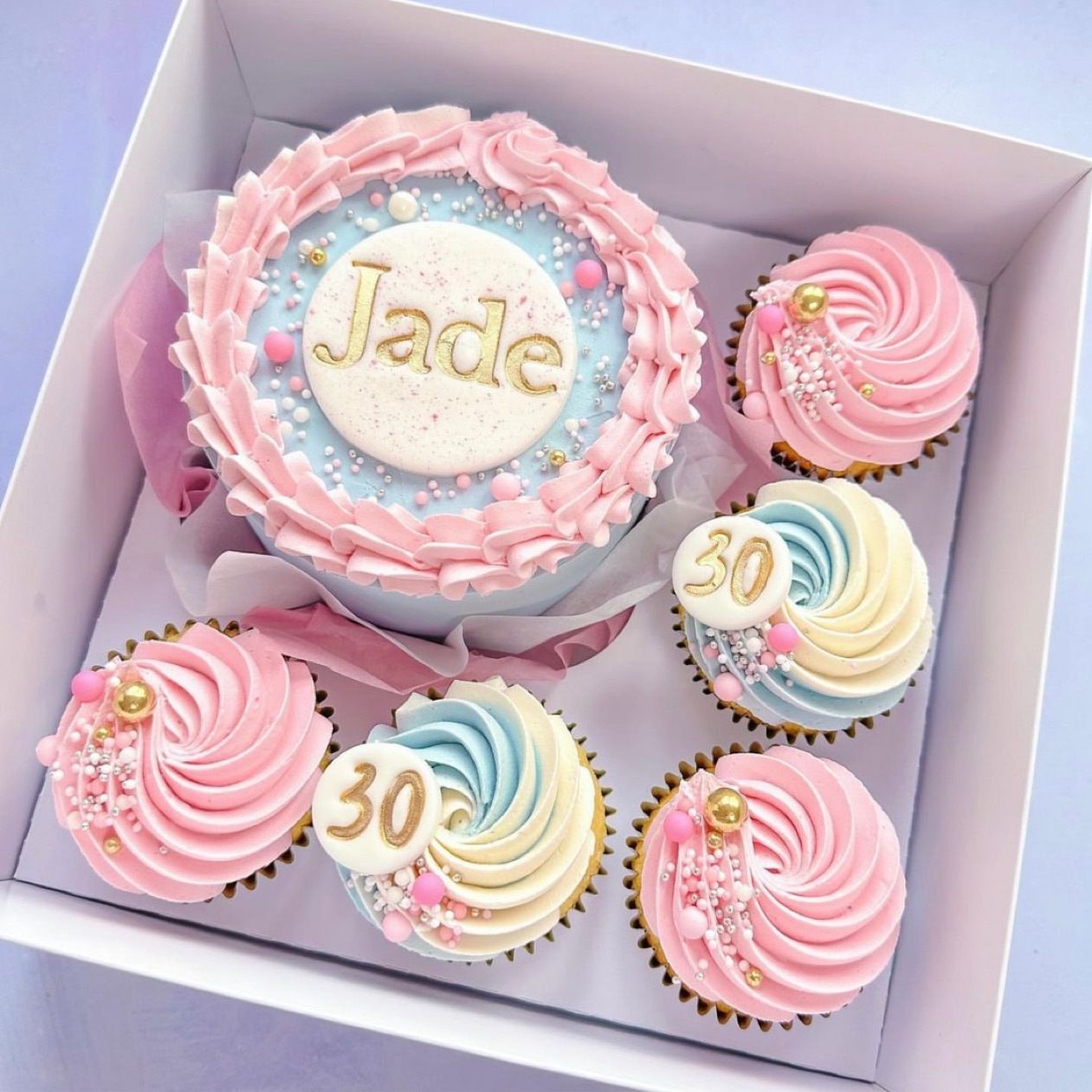 5英寸蛋糕盒纸杯纸盒包装盒透明PET盖五粒甜品盒翻盖盒加厚承重