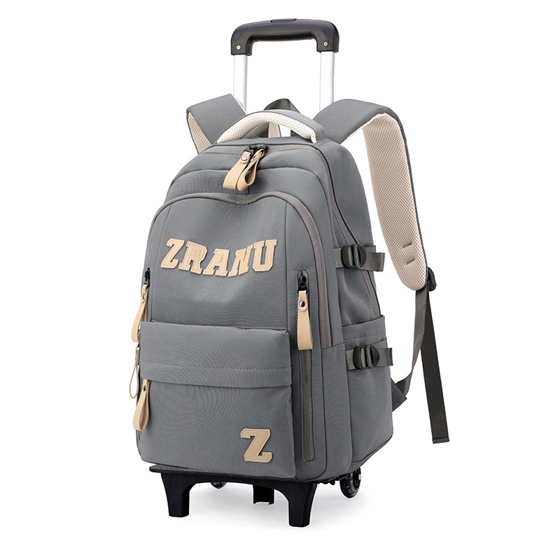 Mochila de pescado natural, mochila de ruedas para estudiantes de escuela primaria, mochila de espaldas para estudiantes de secundaria, hombros para estudiantes de secundaria