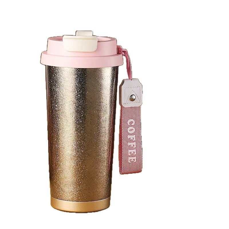 新しい純チタンコーヒーカップ 500 ミリリットル断熱カップ鮮度保持ダブルドリンクカップ高価値車冷却カップ|undefined