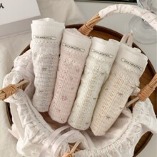 A264元气印花字母卡通纯色10A纯棉抗菌甜美可爱女士女生腰内裤