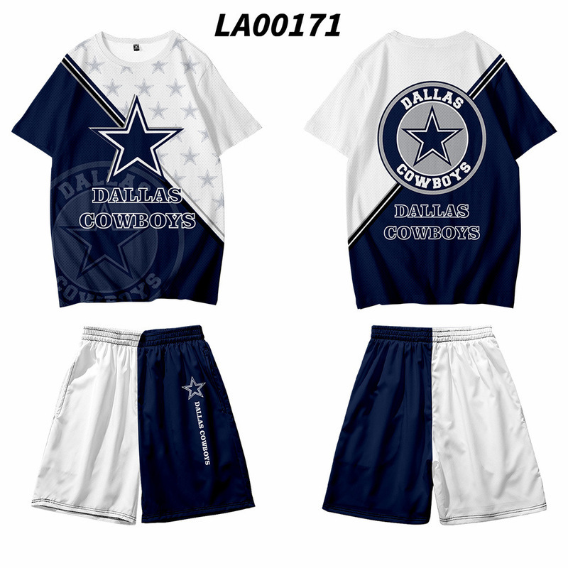 2021 traje de equipo uniforme de la NFL impresión digital impresión digital pantalones cortos de manga corta para hombres y mujeres todos los días se pueden fijar Z