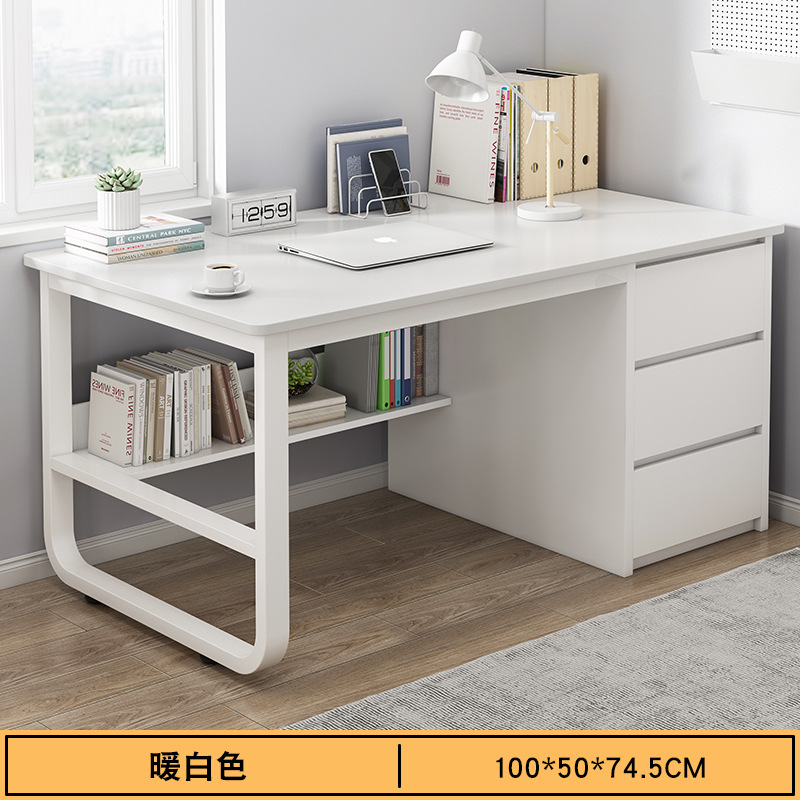 [안정적인 철제 프레임] 100CM 따뜻한 흰색 + 흰색 페인트 + 흰색 프레임