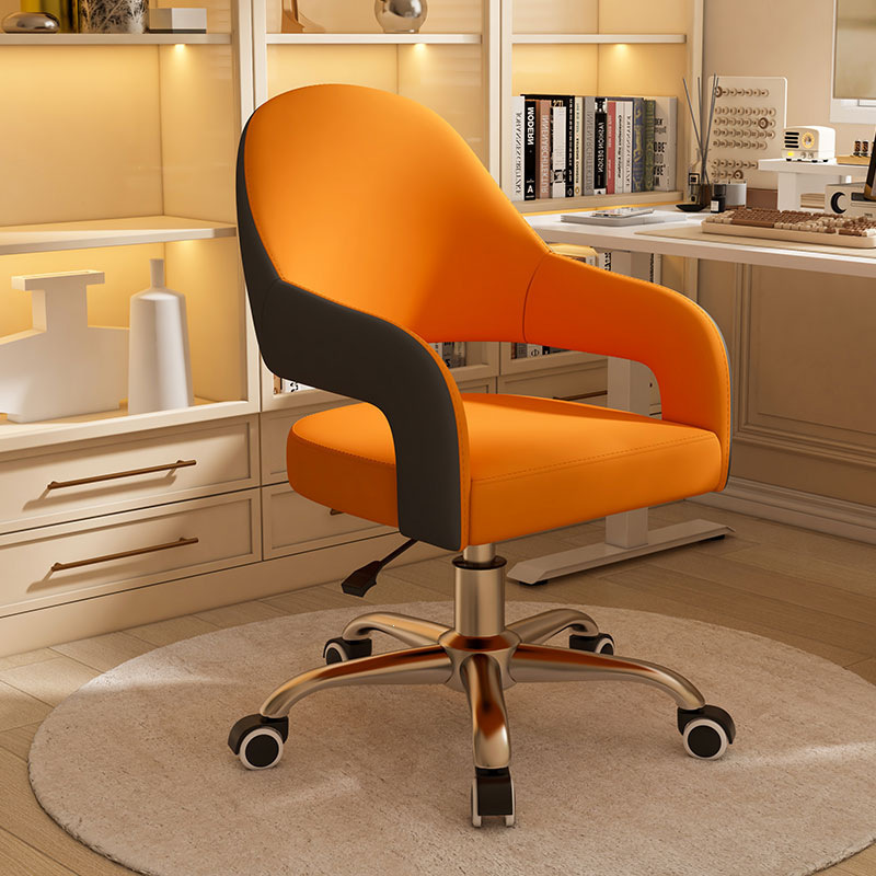 Comfortable Adjustable Office Chair for Long Sitting, Home Bedroom Vanity Chair with Backrest, Dormitory Computer Chair, Simple Study Swivel Chair Comfortable Adjustable Office Chair for Long Sitting, Home Bedroom Vanity Chair with Backrest, Dormitory Computer Chair, Simple Study Swivel Chair