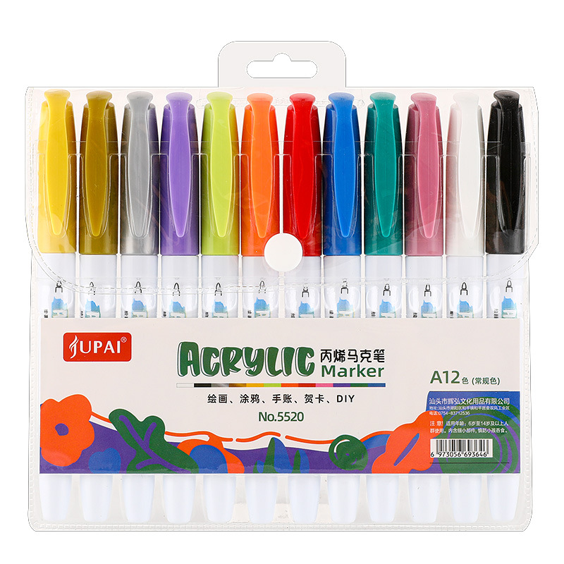 Acrílico marcador de algodón Tipo de núcleo prensa-libre acuarela pluma pintura agua tiza Nueva prensa-libre cerámica pluma a base de agua