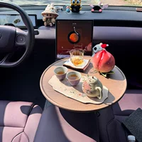 Автомобильные столовые тарелки Передняя и задняя центральная консоль для еды Поднос подставки для стаканов для воды Многофункциональный поднос для чайного стола второго пилота