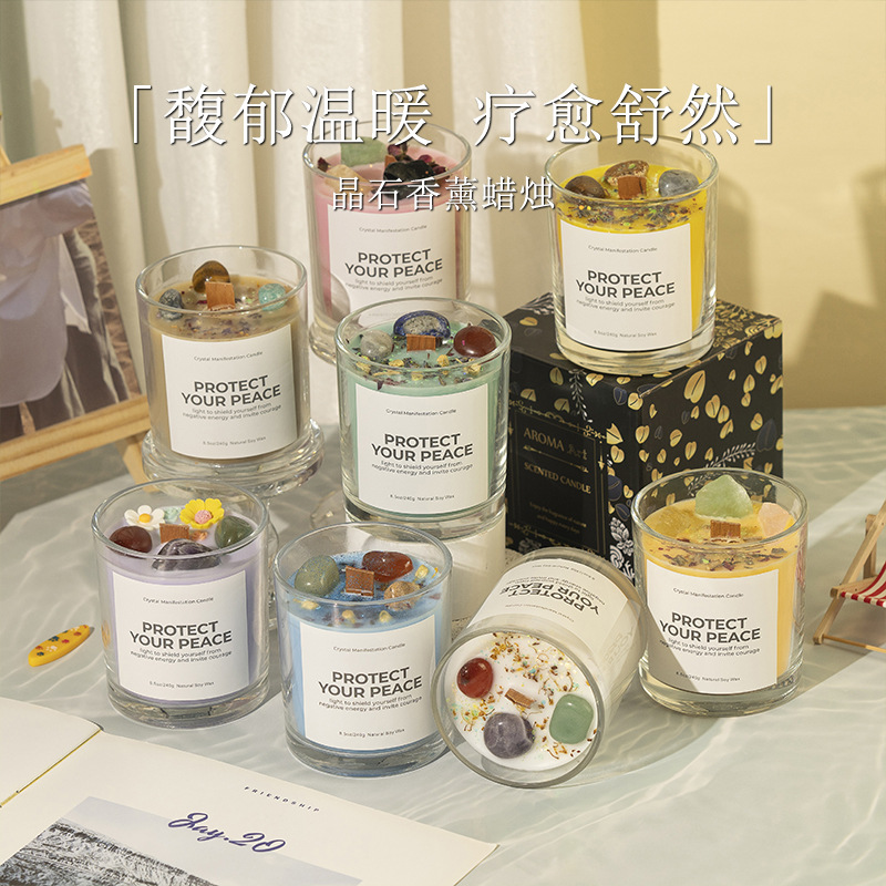 Taza de piedra de color, caja de regalo de alto nivel, regalo para el hogar, decoración hecha a mano, elegante noche