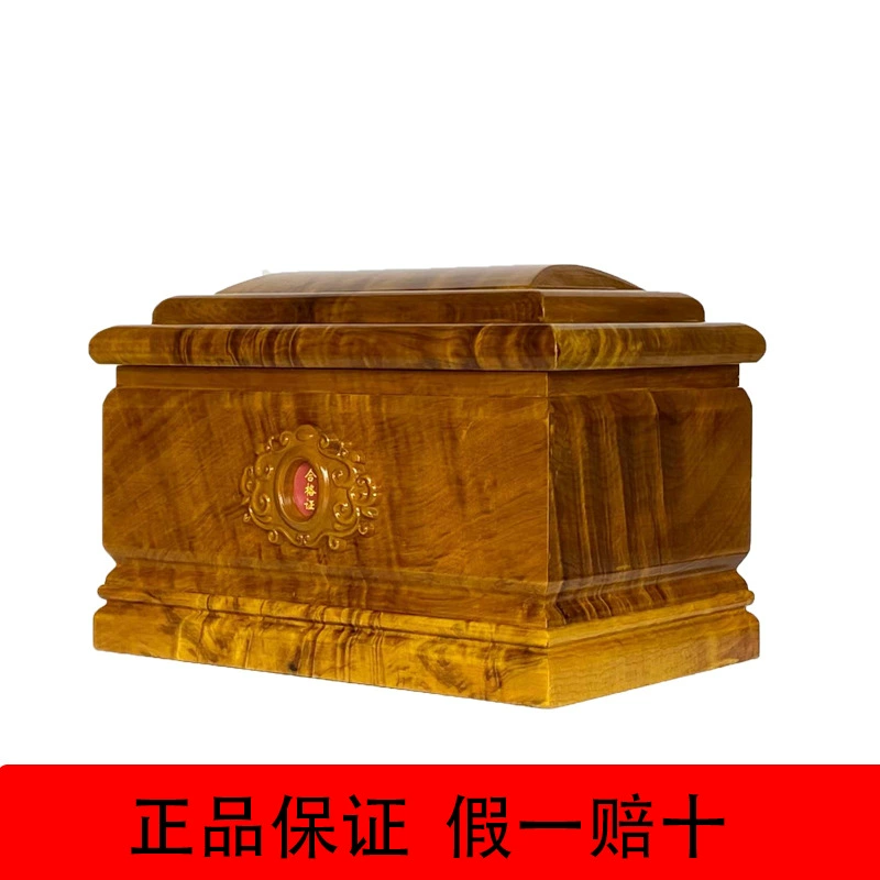 Прямая поставка с фабрики Высококачественная урна из цельного дерева, черное дерево, золото, шелк нанму, похоронные принадлежности, Дракон и Феникс, мужчины и женщины