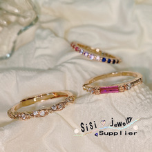 Sisi����_���ǹ���ɫ��ʯ��ָ �OӋ�� �18K�� õ�t����С���OӋ